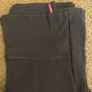 Dark Grey Long Hard Tail yoga pants